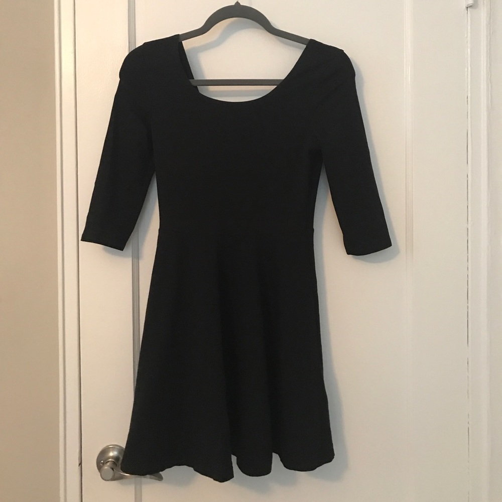 black Express skater dress